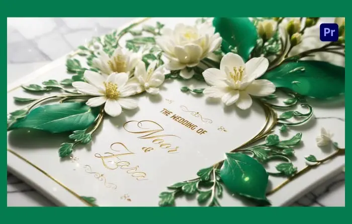 Beautiful 3D Floral Muslim Invitation Slideshow